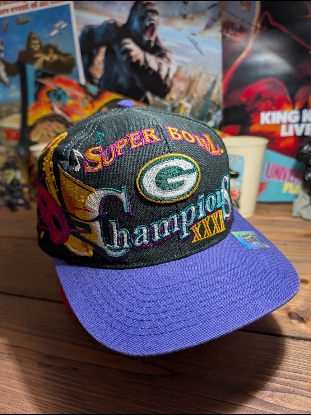 Vintage Logo Athletic Green Bay Packers Super Bowl XXXI Champions Hat
